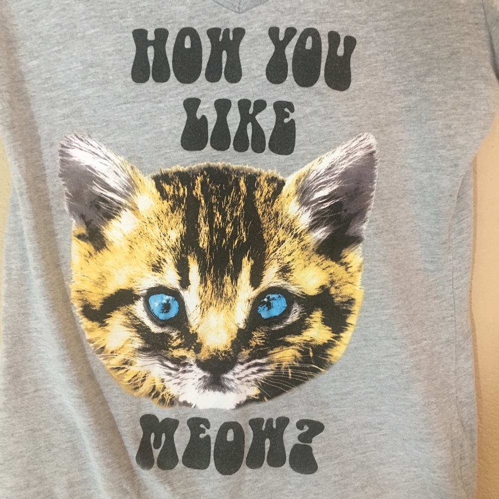 How you like meow graphic tee large stranded brand